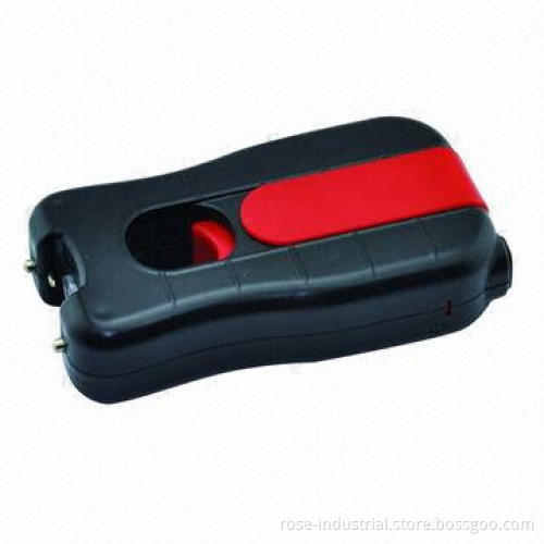 Stun Gun with Strong Flashlight, High Voltage Electric Shock and High-quality Rubber Coating